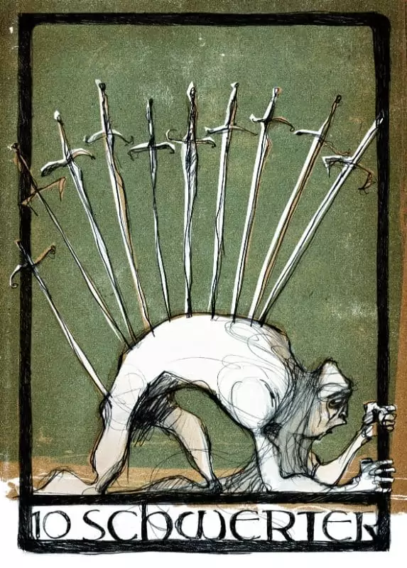 Tarotkarten: 10 der Schwerter