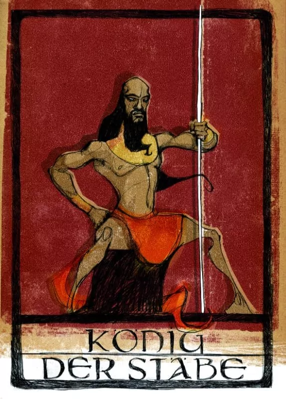 Tarotkarten: König der Stäbe